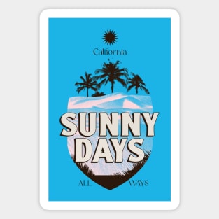 Sunny Days California Summer Vibe Magnet